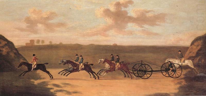 Francis Sartorius The Chaise Matoch,Run on Newmarket Heath,Wednesday,The 29 th of August china oil painting image